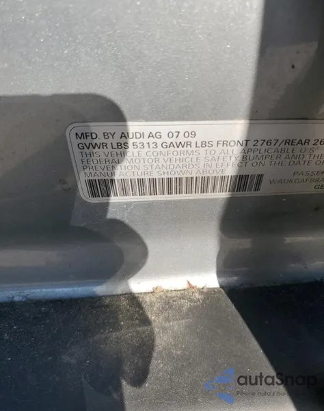 2010 Audi A6 Prestige from USA, damaged, VIN WAUKGAFB8AN017603